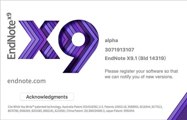 EndNote X9.1文献检索下载管理软件安装教程